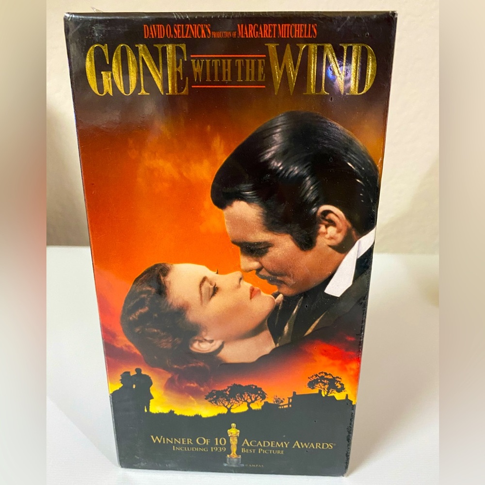 (032) Sealed “Gone with the Wind” VHS Collectible- 2 VHS tapes